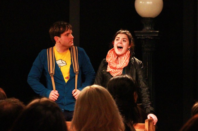 Warren (Stephen Greenfield) and Deb (Jennie Neumann). Photo: Jessie van Rijn