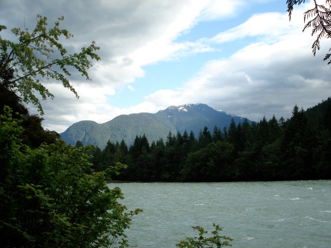 View from our campsite at Skookumchuk Hot Springs